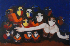 Untitled 10-2015 - Oil-Acrylic on Canvas - 80x100 cm