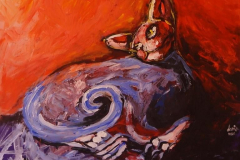 Cat - 2016 - Acrylic on Canvas - 100x80 cm