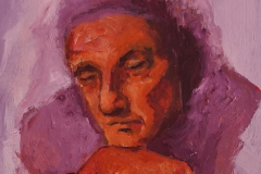 a Woman with stick - 2018 - Acrylic on Canvas - 60x40 cm