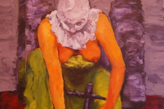 A woman with her toys 3 - 2018 - Acrylic on Canvas - 100x80 cm