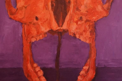 Still life (Skull and Stick) 2 - 2018 - Acrylic on Canvas - 90x70 cm