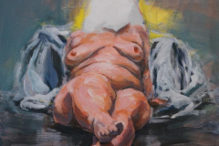 Nude 10 - 2021 - Acrylic on Canvas - 60x55 cm