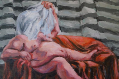 Nude 6 - 2021 - Acrylic on Canvas - 50x55 cm