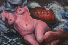 Nude 8 - 2021 - Acrylic on Canvas - 40x45 cm