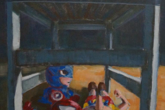 A Chair and Dolls 3 - 2022 - Acrylic on Canvas - 60x45 cm