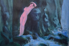 Mirror-Eva-Arnold-Boecklin-2024-Acrylic-on-Paper-29.7x42-cm