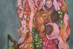 Mirror-Still-Life-Gustav-Klimt-2024-Acrylic-on-Paper-29.7x42-cm