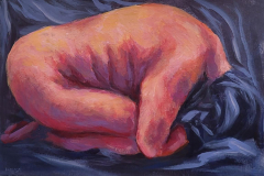 Akt 2 - 2025 - Acrylic on Paper - 29.7x42 cm