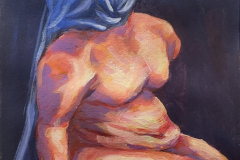 Akt 3 - 2025 - Acrylic on Paper - 29.7x42 cm