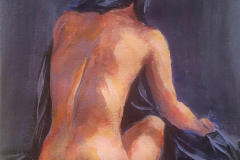 Akt 4 - 2025 - Acrylic on Paper - 29.7x42 cm