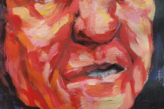 Selfie 10 - 2025 - Acrylic on Paper - 29.7x42 cm