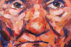 Selfie 2 - 2025 - Acrylic on Paper - 29.7x42 cm