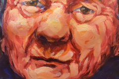 Selfie 5 - 2025 - Acrylic on Paper - 29.7x42 cm