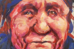 Selfie 8 - 2025 - Acrylic on Paper - 29.7x42 cm