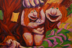 Dolls1 - 2026 - Acrylic on Canvas - 90x90 cm